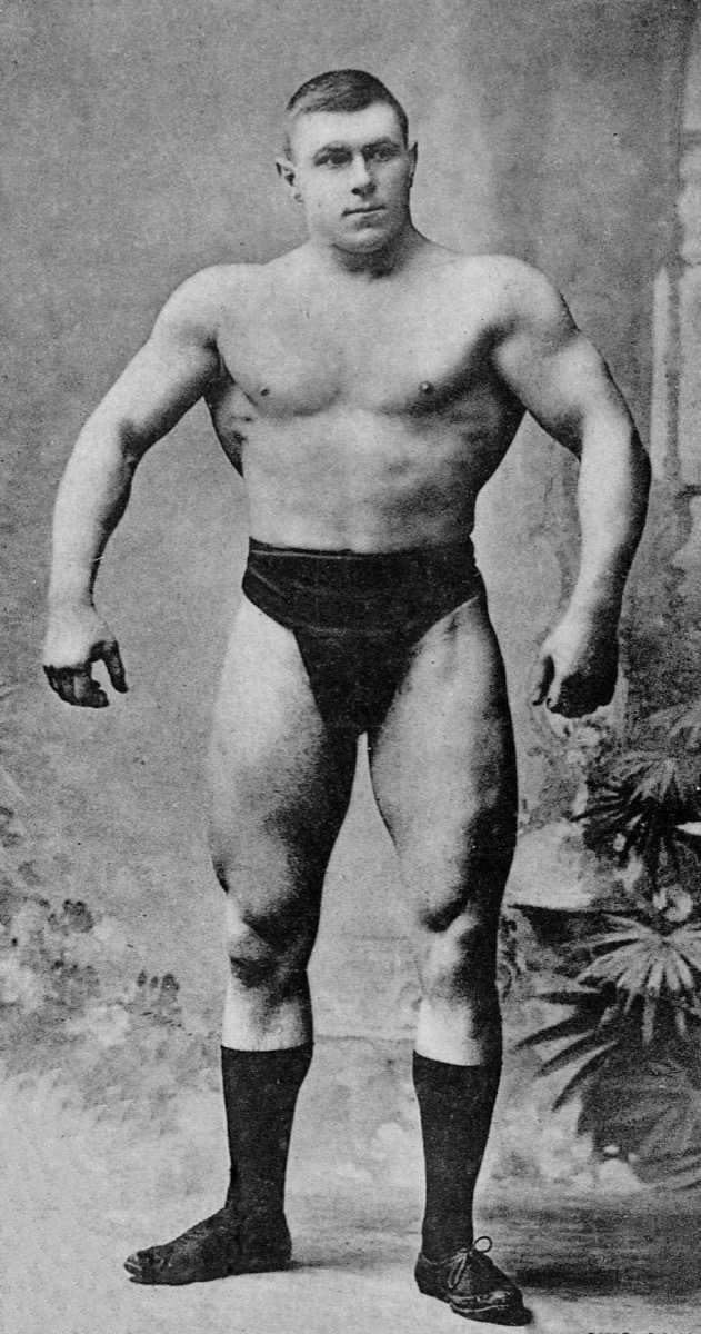 Georg Hackenschmidt, Estonian strongman and wrestler, ca. 1905
